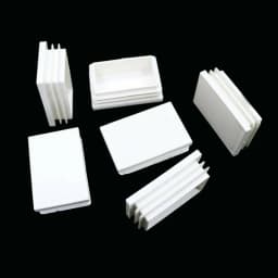 10Pcs White Rectangle Plastic Pipe Plug Blanking End cap 30x30mm square tube plug anti-slip table chair foot cover Home Decor