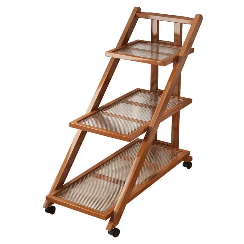 Move Edge Table Multi Functional Trolley Foldable Storage Rack Modern Minimalist Bookshelf Household Snack Organizer