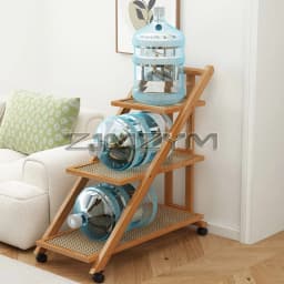 Move Edge Table Multi Functional Trolley Foldable Storage Rack Modern Minimalist Bookshelf Household Snack Organizer