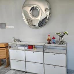 Modern Living Room Cabinet Modular Sideboard Storage Cabinets Combination TV Stand for Customizable Steel Frame Wood Furniture