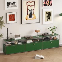 Modern Living Room Cabinet Modular Sideboard Storage Cabinets Combination TV Stand for Customizable Steel Frame Wood Furniture