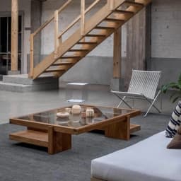 Chinese Vintage Coffee Table Glass Minimalist Rustic Living Room Coffee Table Premium Trendy Mueble Salón Living Room Furniture