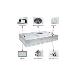 Clean Room FFU Fan Filter Unit with HEPA ULPA Filter ISO Standard Laminar Flow Hood H14 Ffu Hepa Fan Filter Unit