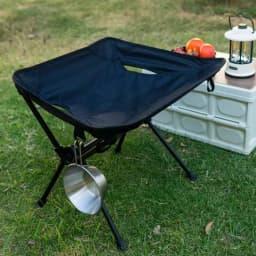 Outdoor Tactical Folding Stool Portable Ultra Light Aluminum Alloy Moon Chair Camping Fishing Stool Picnic Chairs