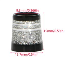 BAAU 30Pcs Golf Ferrules Tip Size 0.370 Golf Sleeve Ferrule for Golf Irons High Quality Club Shafts Accessories Silver