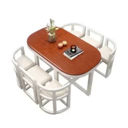 For Wooden Modern Dining Room 6 Chairs Eclectic Large Kitchen Console Table Chairs Chinese Mesas De Comedor Kitchen Furniture