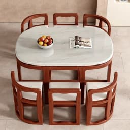 For Wooden Modern Dining Room 6 Chairs Eclectic Large Kitchen Console Table Chairs Chinese Mesas De Comedor Kitchen Furniture