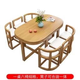 For Wooden Modern Dining Room 6 Chairs Eclectic Large Kitchen Console Table Chairs Chinese Mesas De Comedor Kitchen Furniture