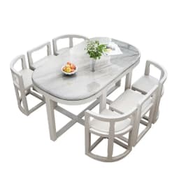 For Wooden Modern Dining Room 6 Chairs Eclectic Large Kitchen Console Table Chairs Chinese Mesas De Comedor Kitchen Furniture