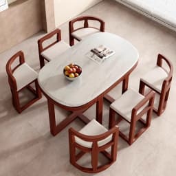 For Wooden Modern Dining Room 6 Chairs Eclectic Large Kitchen Console Table Chairs Chinese Mesas De Comedor Kitchen Furniture