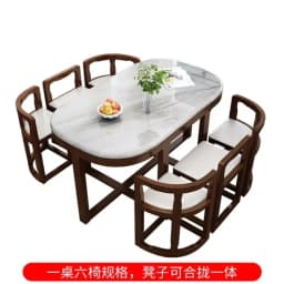 For Wooden Modern Dining Room 6 Chairs Eclectic Large Kitchen Console Table Chairs Chinese Mesas De Comedor Kitchen Furniture