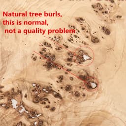Natural Mappa Burl Wood Veneer Furniture Audio Background Wall Mobile Phone Solid Wood Decorative Veneer