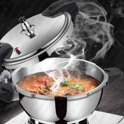 304 Stainless Steel Pressure Cooker, Universal Small Pressure Cooker for Gas Induction Cookers