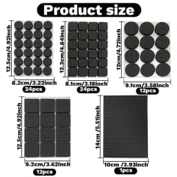 Self Adhesive Furniture Leg Feet Protector Pad Chair Leg Pad Anti-Skid Scratch Resistant Furniture Feet Floor Protector Pads DIY