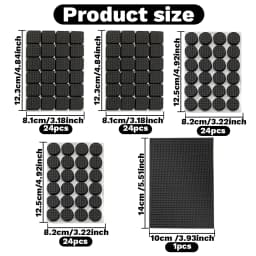 Self Adhesive Furniture Leg Feet Protector Pad Chair Leg Pad Anti-Skid Scratch Resistant Furniture Feet Floor Protector Pads DIY