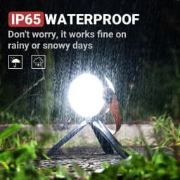 BAAU Portable Ball Camping Lantern Bracket Rechargeable Hanging Tent Light Outdoor Flashlight Waterproof Emergency Lamp