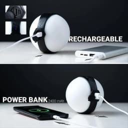 BAAU Portable Ball Camping Lantern Bracket Rechargeable Hanging Tent Light Outdoor Flashlight Waterproof Emergency Lamp