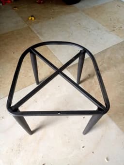 Heavy Duty Chair Legs Industrial Wrought Iron Stool Replacement Legs Square Support Base for Chair Support Frame Accessories