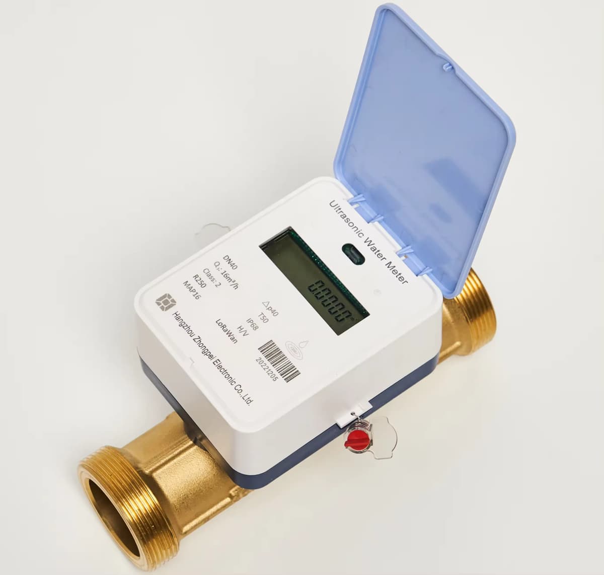 Water Flowmeter NB-IOT Smart Lorawan Sensor Ultrasonic Water Meter Remote Reading