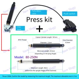 Gas Spring Press Kit Generic Reclining Gas Strut for Lifting Swivel Chair Barber Hairdressing Chair Gas Support Office