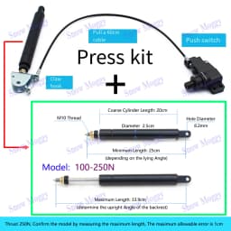Gas Spring Press Kit Generic Reclining Gas Strut for Lifting Swivel Chair Barber Hairdressing Chair Gas Support Office
