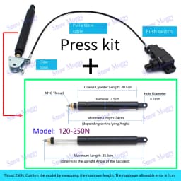 Gas Spring Press Kit Generic Reclining Gas Strut for Lifting Swivel Chair Barber Hairdressing Chair Gas Support Office