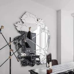 European Dressing Mirror Minimalist Hanging Funky Abnormity Design Mirror Irregular High End Design Spiegel Wand Home Products