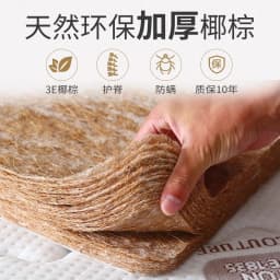 Natural Coir Mattress Coconut Palm Mattress Pad Hard Coir Palm Folding Mattress Tatami Floor Mat Household Natural Coir Mattress