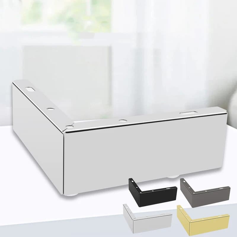 4pcs Metal Furniture Feet Hardware Feet Support Feet TV Cabinet Feet Kitchen Cabinet Feet Bedside Table Feet Coffee Table Feet