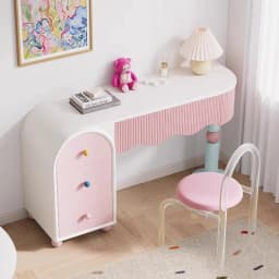 Wooden Simple Vanity Table Dest Drawer Modern Space Saving Makeup Vanity Desk Bedroom Europa Coiffeuse De Chambre Furniture Home