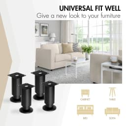 1PCS Plinth Feet Kitchen Cabinet Leg Stainless Steel Adjustable for Home DIY Projects Couch Sofa Cabinet Nightstand TV Stand