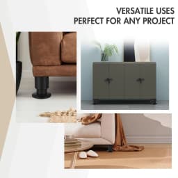 1PCS Plinth Feet Kitchen Cabinet Leg Stainless Steel Adjustable for Home DIY Projects Couch Sofa Cabinet Nightstand TV Stand