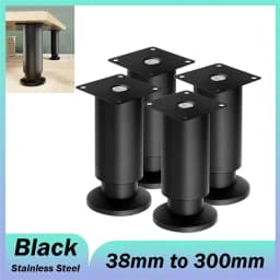 1PCS Plinth Feet Kitchen Cabinet Leg Stainless Steel Adjustable for Home DIY Projects Couch Sofa Cabinet Nightstand TV Stand