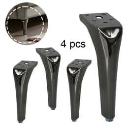 4pcs Metal DIY Sofa Feet TV Stand Bed Bathroom Cabinet Dressing Table Leg with Screws Iron Furniture Legs Replacement Legs