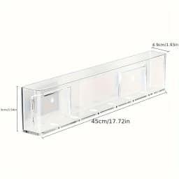 Space-Saving No-Drill Wall Bookshelf Adjustable Corridor Storage Shelf with Wall Book Display Rack for Behind Door Organization