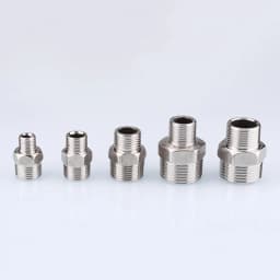 1-10pcs Nipple Connector 1/8"1/4"3/8" 1/2" 3/4"1" Stainless Steel Double Male Thread Equal/Reducing Connector Length 30-100mm