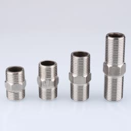 1-10pcs Nipple Connector 1/8"1/4"3/8" 1/2" 3/4"1" Stainless Steel Double Male Thread Equal/Reducing Connector Length 30-100mm