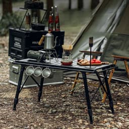Outdoor Camping Adjustable Aluminum Alloy Folding Table Detachable Panel Barbecue Table IGT Table Mobile Kitchen Picnic Table