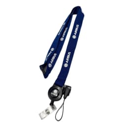 Airbus AIRBUS metal buckle hanging rope, easy to pull buckle wide version work ID, crew chest card boarding pass