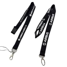 Airbus AIRBUS metal buckle hanging rope, easy to pull buckle wide version work ID, crew chest card boarding pass
