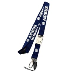 Airbus AIRBUS metal buckle hanging rope, easy to pull buckle wide version work ID, crew chest card boarding pass