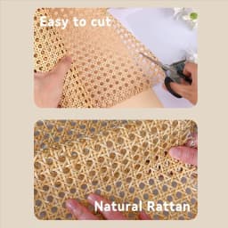 AA63 HOT DIY Rattan Webbing Rolls 16-Inch Width, 3.3 Ft Length - Ideal For Crafting Chairs And Decorative Cabinet Work