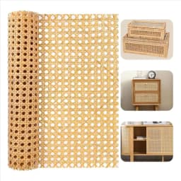 AA63 HOT DIY Rattan Webbing Rolls 16-Inch Width, 3.3 Ft Length - Ideal For Crafting Chairs And Decorative Cabinet Work