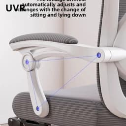 UVR Gaming Computer Chair Home Office Chair Ergonomic Design Reclining Armchair Furniture Lift Adjustable Athletic Chair
