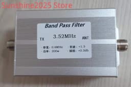 3.52MHz 80m Band M Female Seat Bandpass Filter BPF Anti-interference and Improve Sensitivity 200w