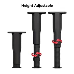 4-Pack Adjustable Bed Support Legs,5.9-11 Inch Height Range,Fits King&Queen,Easy Install,Sturdy Support,No Electricity Needed