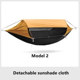 Travel Hammock, outdoor anti rollover, sun shading and anti mosquito, single or double person with mosquito ne