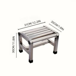Multi Functional Stainless Steel Stool - Durable Thick & Sturdy Stool, Ideal for Living Room, Bathroom, Kitchen, Corridors