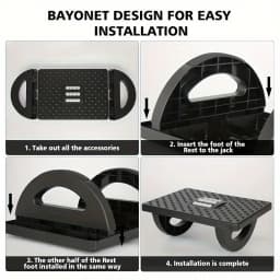 1pcs Step Foot Stool Under Desk Massage Pedal Relieves Tired Feet Anti Cross Legs for Office Home Desk Ergonomic Foot Rest
