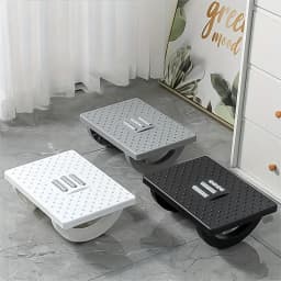 1pcs Step Foot Stool Under Desk Massage Pedal Relieves Tired Feet Anti Cross Legs for Office Home Desk Ergonomic Foot Rest